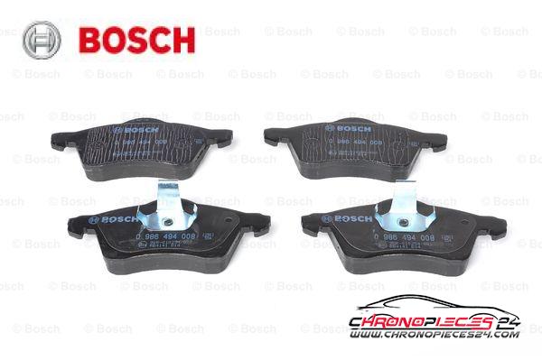 Achat de BOSCH 0 986 494 008 Kit de plaquettes de frein, frein à disque pas chères