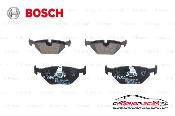 Achat de BOSCH 0 986 494 009 Kit de plaquettes de frein, frein à disque pas chères