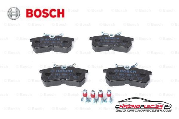 Achat de BOSCH 0 986 494 011 Kit de plaquettes de frein, frein à disque pas chères