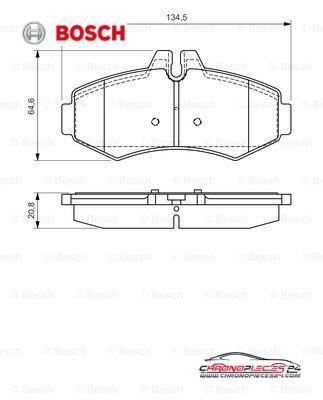 Achat de BOSCH 0 986 494 013 Kit de plaquettes de frein, frein à disque pas chères