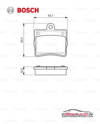 Achat de BOSCH 0 986 494 017 Kit de plaquettes de frein, frein à disque pas chères