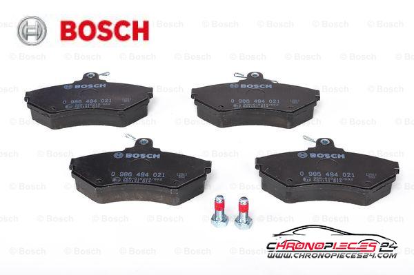 Achat de BOSCH 0 986 494 021 Kit de plaquettes de frein, frein à disque pas chères