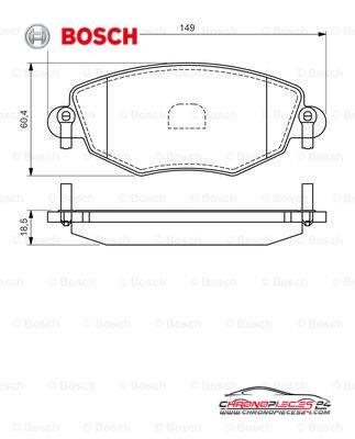 Achat de BOSCH 0 986 494 026 Kit de plaquettes de frein, frein à disque pas chères