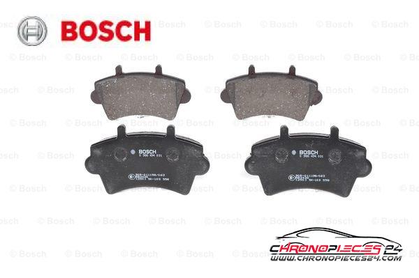 Achat de BOSCH 0 986 494 031 Kit de plaquettes de frein, frein à disque pas chères