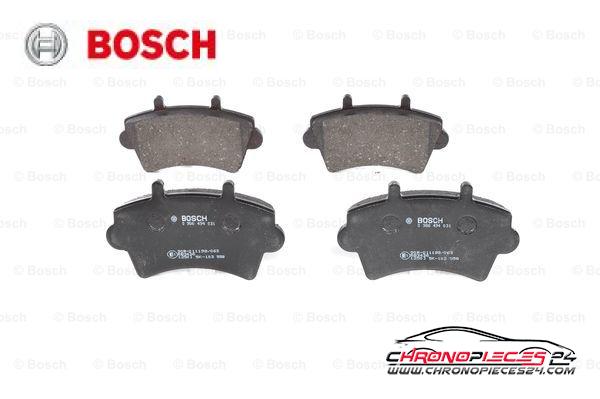 Achat de BOSCH 0 986 494 031 Kit de plaquettes de frein, frein à disque pas chères