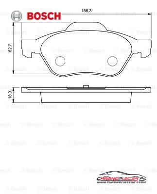 Achat de BOSCH 0 986 494 034 Kit de plaquettes de frein, frein à disque pas chères