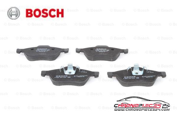 Achat de BOSCH 0 986 494 034 Kit de plaquettes de frein, frein à disque pas chères