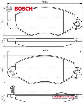 Achat de BOSCH 0 986 494 037 Kit de plaquettes de frein, frein à disque pas chères