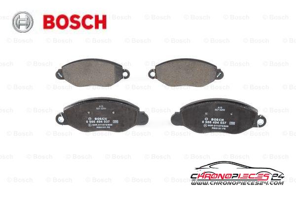 Achat de BOSCH 0 986 494 037 Kit de plaquettes de frein, frein à disque pas chères