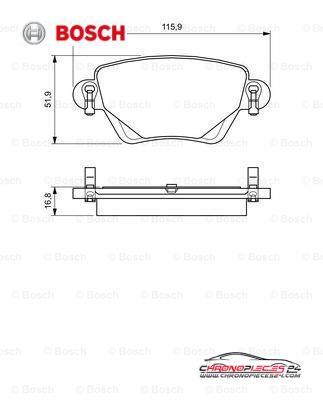 Achat de BOSCH 0 986 494 046 Kit de plaquettes de frein, frein à disque pas chères