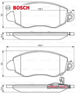 Achat de BOSCH 0 986 494 047 Kit de plaquettes de frein, frein à disque pas chères