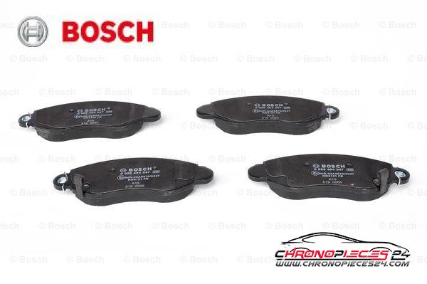 Achat de BOSCH 0 986 494 047 Kit de plaquettes de frein, frein à disque pas chères