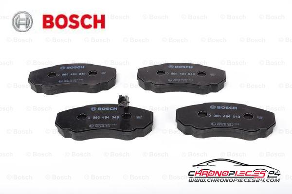 Achat de BOSCH 0 986 494 048 Kit de plaquettes de frein, frein à disque pas chères