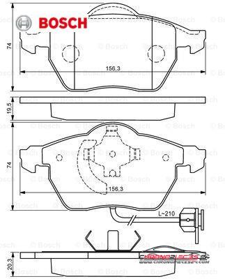 Achat de BOSCH 0 986 494 050 Kit de plaquettes de frein, frein à disque pas chères