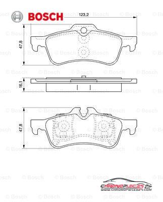 Achat de BOSCH 0 986 494 063 Kit de plaquettes de frein, frein à disque pas chères