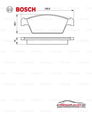 Achat de BOSCH 0 986 494 066 Kit de plaquettes de frein, frein à disque pas chères