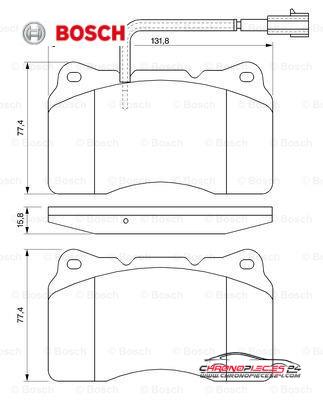 Achat de BOSCH 0 986 494 067 Kit de plaquettes de frein, frein à disque pas chères