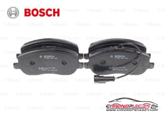 Achat de BOSCH 0 986 494 068 Kit de plaquettes de frein, frein à disque pas chères