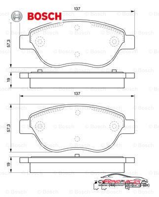 Achat de BOSCH 0 986 494 074 Kit de plaquettes de frein, frein à disque pas chères