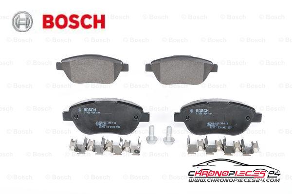 Achat de BOSCH 0 986 494 074 Kit de plaquettes de frein, frein à disque pas chères