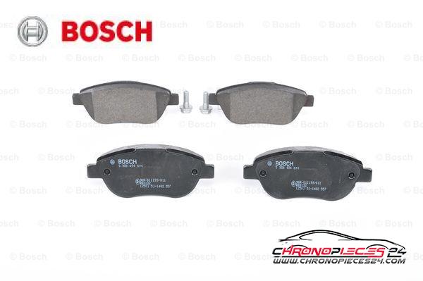 Achat de BOSCH 0 986 494 074 Kit de plaquettes de frein, frein à disque pas chères