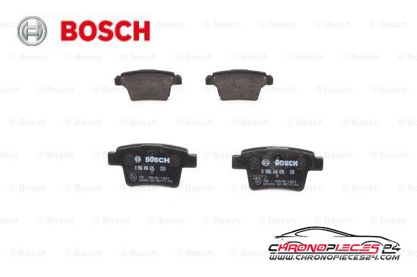 Achat de BOSCH 0 986 494 076 Kit de plaquettes de frein, frein à disque pas chères