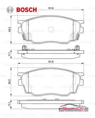 Achat de BOSCH 0 986 494 078 Kit de plaquettes de frein, frein à disque pas chères