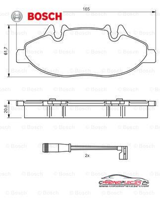 Achat de BOSCH 0 986 494 081 Kit de plaquettes de frein, frein à disque pas chères