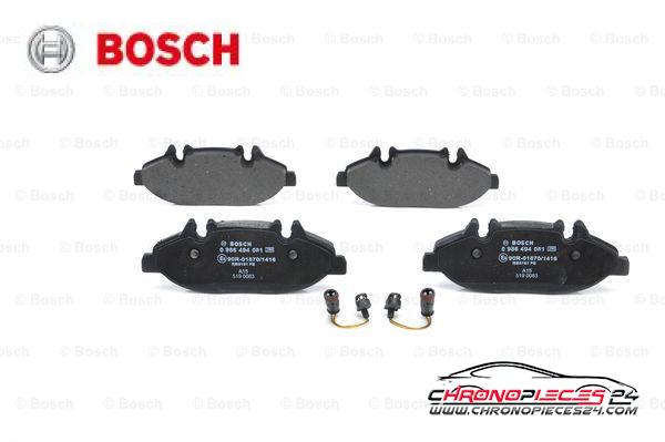 Achat de BOSCH 0 986 494 081 Kit de plaquettes de frein, frein à disque pas chères