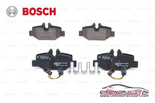 Achat de BOSCH 0 986 494 082 Kit de plaquettes de frein, frein à disque pas chères