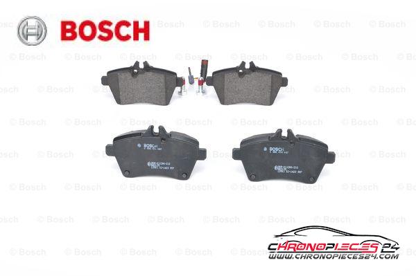 Achat de BOSCH 0 986 494 087 Kit de plaquettes de frein, frein à disque pas chères