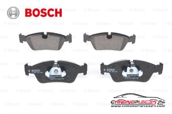 Achat de BOSCH 0 986 494 096 Kit de plaquettes de frein, frein à disque pas chères