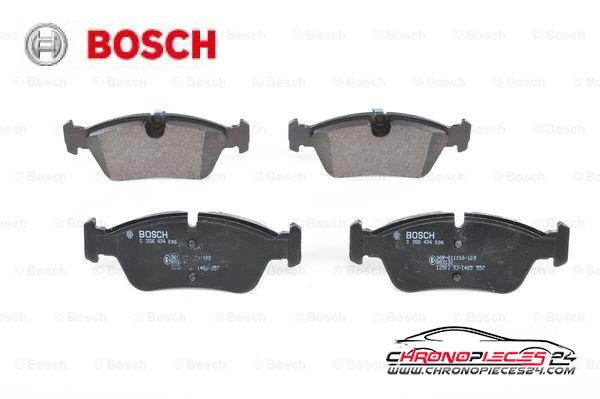 Achat de BOSCH 0 986 494 096 Kit de plaquettes de frein, frein à disque pas chères