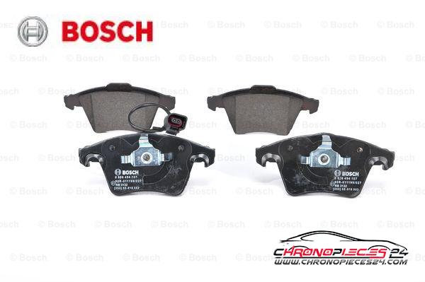 Achat de BOSCH 0 986 494 107 Kit de plaquettes de frein, frein à disque pas chères