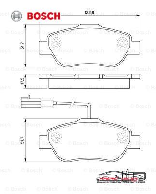 Achat de BOSCH 0 986 494 114 Kit de plaquettes de frein, frein à disque pas chères