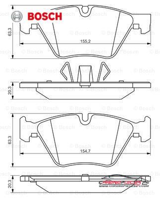 Achat de BOSCH 0 986 494 117 Kit de plaquettes de frein, frein à disque pas chères