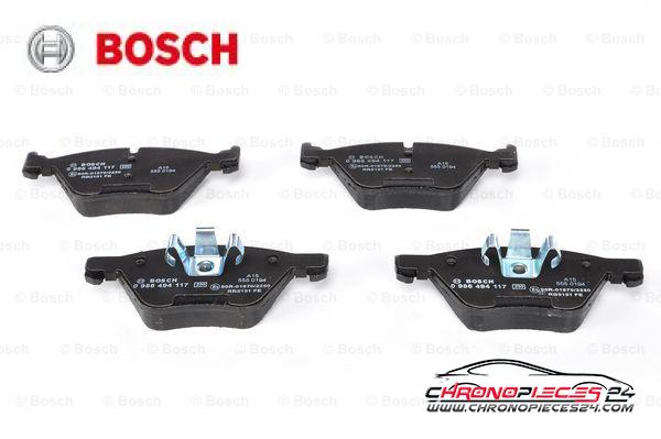 Achat de BOSCH 0 986 494 117 Kit de plaquettes de frein, frein à disque pas chères