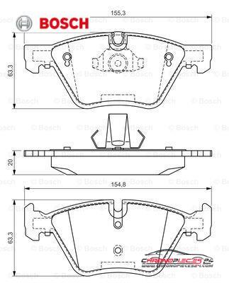 Achat de BOSCH 0 986 494 118 Kit de plaquettes de frein, frein à disque pas chères