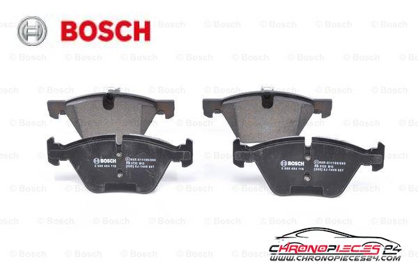 Achat de BOSCH 0 986 494 118 Kit de plaquettes de frein, frein à disque pas chères