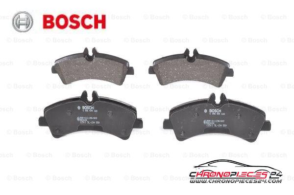 Achat de BOSCH 0 986 494 122 Kit de plaquettes de frein, frein à disque pas chères