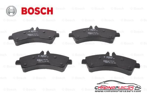 Achat de BOSCH 0 986 494 122 Kit de plaquettes de frein, frein à disque pas chères