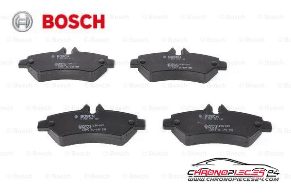 Achat de BOSCH 0 986 494 123 Kit de plaquettes de frein, frein à disque pas chères