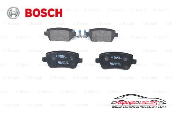 Achat de BOSCH 0 986 494 125 Kit de plaquettes de frein, frein à disque pas chères