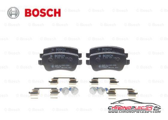 Achat de BOSCH 0 986 494 126 Kit de plaquettes de frein, frein à disque pas chères