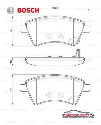 Achat de BOSCH 0 986 494 129 Kit de plaquettes de frein, frein à disque pas chères