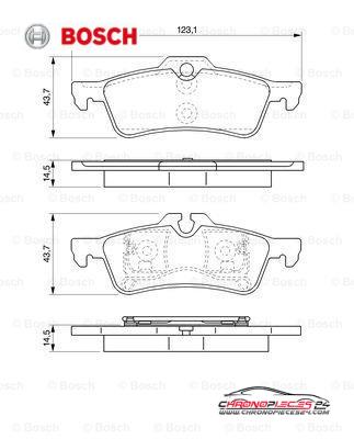 Achat de BOSCH 0 986 494 130 Kit de plaquettes de frein, frein à disque pas chères