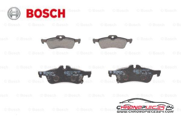 Achat de BOSCH 0 986 494 130 Kit de plaquettes de frein, frein à disque pas chères