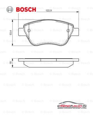 Achat de BOSCH 0 986 494 132 Kit de plaquettes de frein, frein à disque pas chères