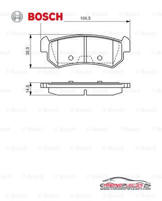 Achat de BOSCH 0 986 494 133 Kit de plaquettes de frein, frein à disque pas chères