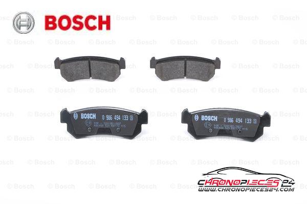 Achat de BOSCH 0 986 494 133 Kit de plaquettes de frein, frein à disque pas chères